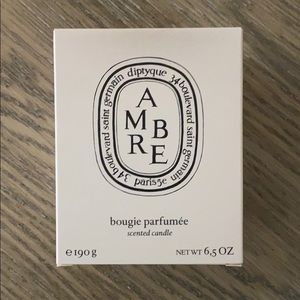 Brand new in box diptyque AMBRE candle 6.5oz
